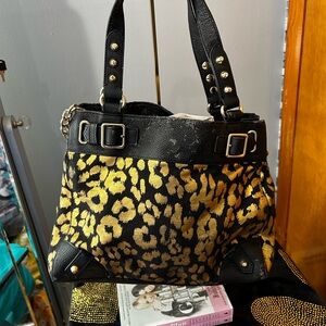 Juicy Couture Black and Gold Leopard Daydreamer
